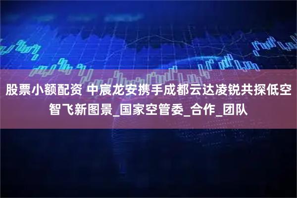 股票小额配资 中宸龙安携手成都云达凌锐共探低空智飞新图景_国家空管委_合作_团队